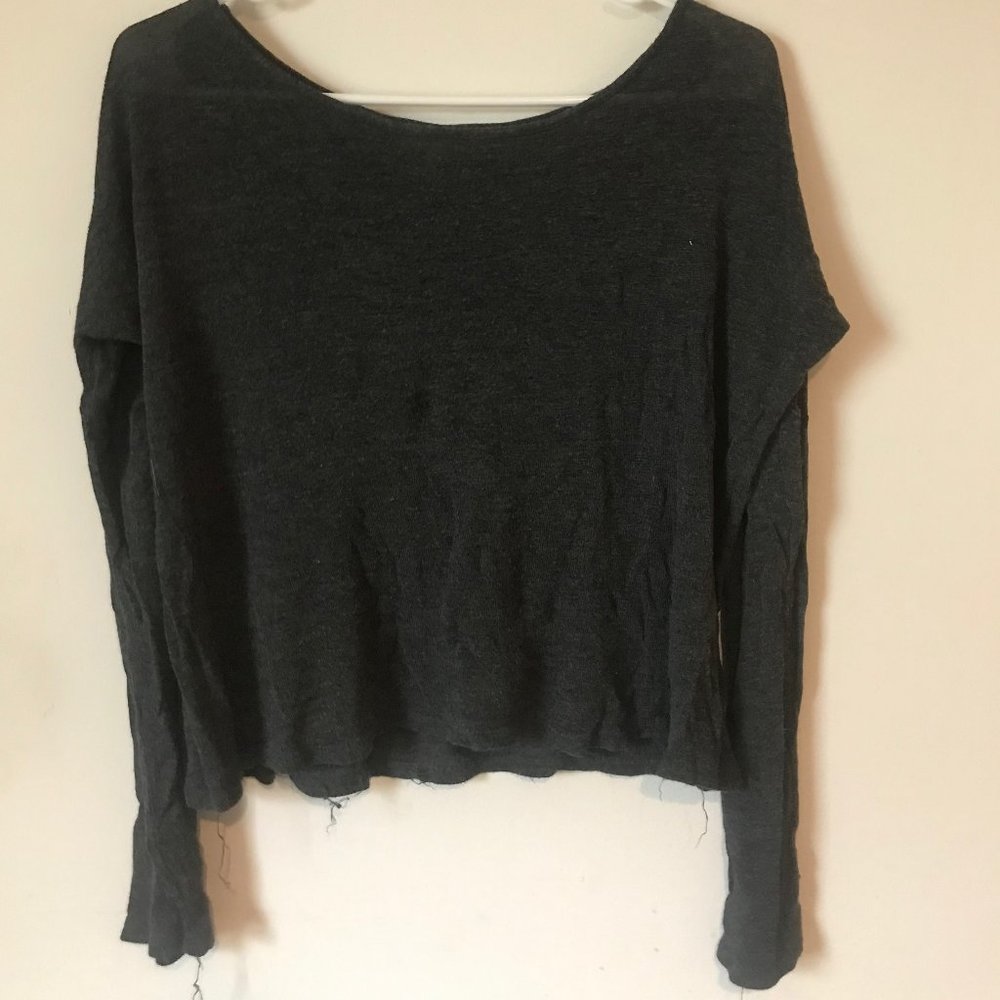 Grey Long Sleeve T Shirt